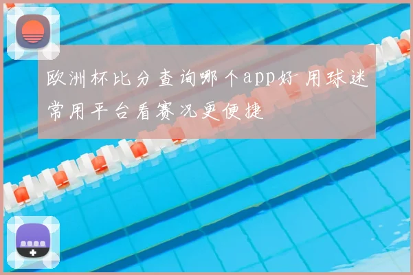 欧洲杯比分查询哪个app好 用球迷常用平台看赛况更便捷